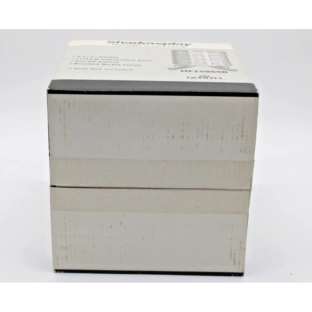 NOS Quoizel Shadowplay Porcelain Accent Lamp NEW in box, 5.5
